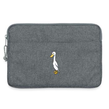 Laufente - Laptoptasche 13" - Grau meliert - Vorne
