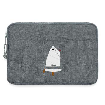 Optimist Riss - Laptoptasche 13" - Grau meliert - Vorne