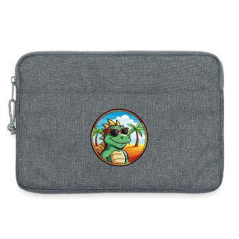 Dragon Funny Cartoon Lunettes de soleil de plage d’été cool - Sacoche pour ordinateur portable 13 pouces - gris chiné - Devant