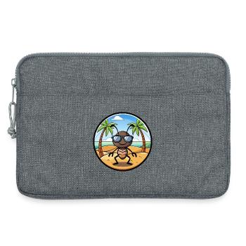 Ameise lustige Cartoon Sommer Strand Sonnenbrille Aufkleber - Laptoptasche 13" - Grau meliert - Vorne