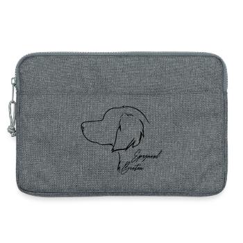 Epagneul Breton Profil Chiens Chien Wilsigns - Sacoche pour ordinateur portable 13 pouces - gris chiné - Devant