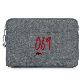 Postleitzahl Frankfurt 069 - Laptoptasche 13" - Grau meliert - Vorne