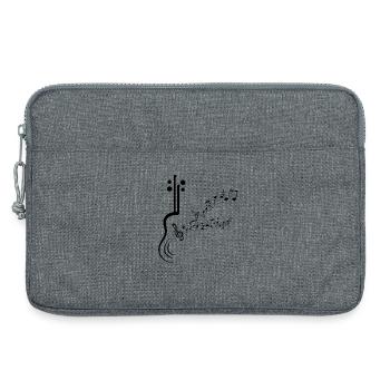 Musique Musique musiciens Clé de partition - Sacoche pour ordinateur portable 13 pouces - gris chiné - Devant