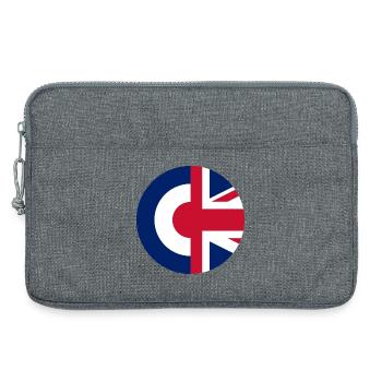 Britische Mods - Laptoptasche 13" - Grau meliert - Vorne