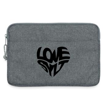 LOVE SYLT HERZ - Laptoptasche 13" - Grau meliert - Vorne