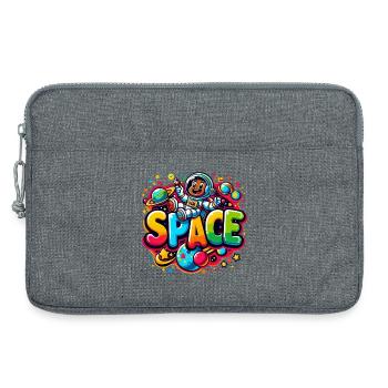 Space astronaut child - Laptop bag 13" - heather grey - Front