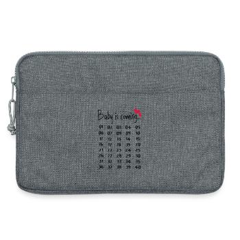 Parents de cadeau enceinte drôle de grossesse - Sacoche pour ordinateur portable 13 pouces - gris chiné - Devant