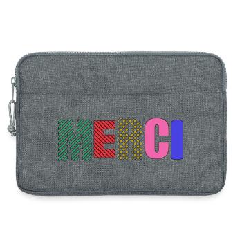 Vielen Dank - Laptoptasche 13" - Grau meliert - Vorne