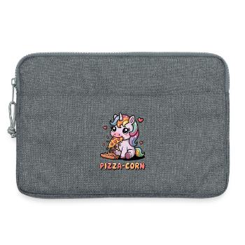 Pizza-Corn - Laptop bag 13" - heather grey - Front