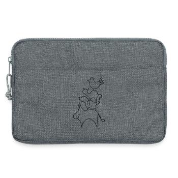 Bremer Stadtmusikanten Linien - Sacoche pour ordinateur portable 13 pouces - gris chiné - Devant