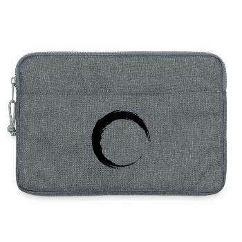 Kreis Schwarz - Laptoptasche 13" - Grau meliert - Vorne