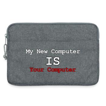 Mein neuer Computer ist Ihr Computer - Laptoptasche 13" - Grau meliert - Vorne