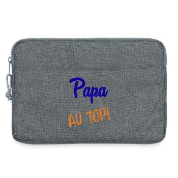 PAPA - Laptoptasche 13" - Grau meliert - Vorne
