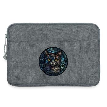 Pixie Bob Katzenrasse Aquarellglas - Laptoptasche 13" - Grau meliert - Vorne