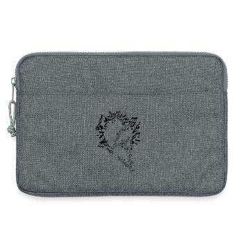 Notes de Musique Musiciens Clefs Partitions - Sacoche pour ordinateur portable 13 pouces - gris chiné - Devant