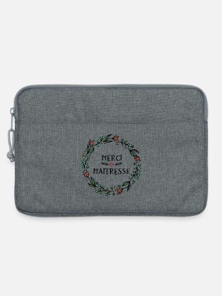 Danke Herrin - Ende des Jahres Geschenk - Laptoptasche 13" - Grau meliert
