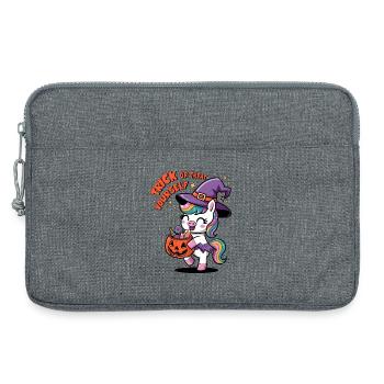 Trick Or Treat Yourself - Laptop bag 13" - heather grey - Front