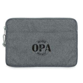 Bester Opa der Welt - Laptoptasche 13" - Grau meliert - Vorne
