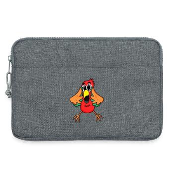 Parrot jungle - Laptop bag 13" - heather grey - Front