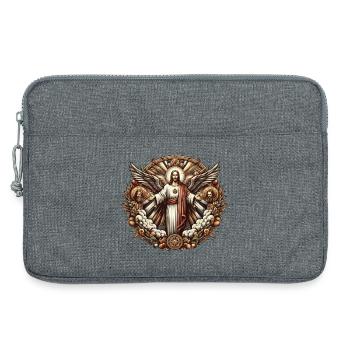 Jesus Christ Logo - Laptop bag 13" - heather grey - Front