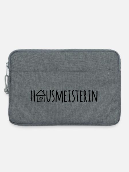 Hausmeisterin - Laptoptasche 13" - Grau meliert