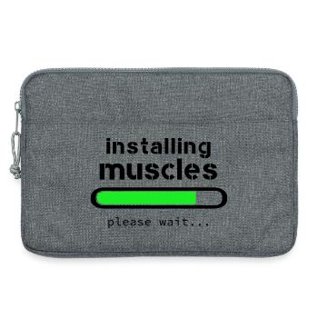 Aufbau von Muskeln - Laptoptasche 13" - Grau meliert - Vorne