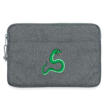 Schlange - Laptoptasche 13" - Grau meliert - Vorne