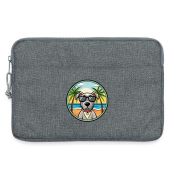 Alte dänische Pointer Hunderasse Cartoon Sonnenbrille - Laptoptasche 13" - Grau meliert - Vorne