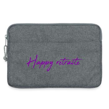 RETRAITE. RETRAITE. RETRAITEE. BONNE RETRAITE - Sacoche pour ordinateur portable 13 pouces - gris chiné - Devant