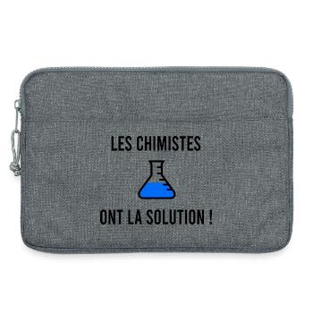 Humor von Chemikern - Laptoptasche 13" - Grau meliert - Vorne