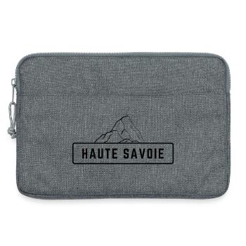 Haute Savoie Schwarzer Berg - Laptoptasche 13" - Grau meliert - Vorne