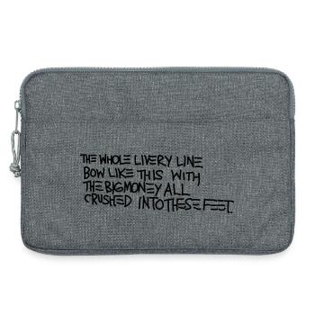 Basquiat - Laptoptasche 13" - Grau meliert - Vorne