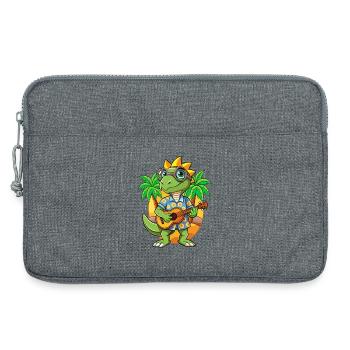 Lunettes de soleil de plage d’été Funny Lizard Hawaiian - Sacoche pour ordinateur portable 13 pouces - gris chiné - Devant