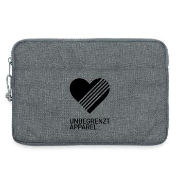 UNBEGRENZT LOVE by Unbegrenzt Apparel - Laptoptasche 13" - Grau meliert - Vorne