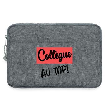 KOLLEGE. ANFANGEN. RUHESTAND - Laptoptasche 13" - Grau meliert - Vorne