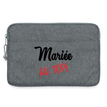 FUTURE MARIEE - Sacoche pour ordinateur portable 13 pouces - gris chiné - Devant