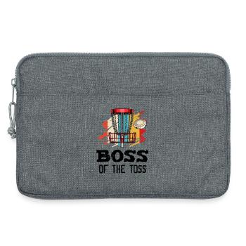The Toss Discgolf Retro Frisbee Gift - Laptop bag 13" - heather grey - Front
