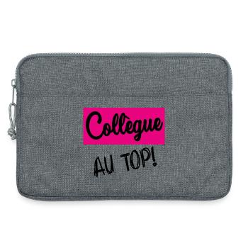 KOLLEGE - Laptoptasche 13" - Grau meliert - Vorne