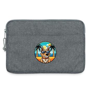 Magyar Agar Race Chien Dessin Animé Lunettes De Soleil Plage - Sacoche pour ordinateur portable 13 pouces - gris chiné - Devant