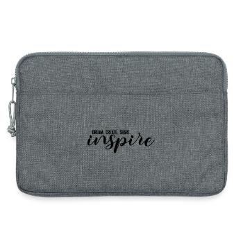 RÊVER. CRÉER. PARTAGER. inspirer - Sacoche pour ordinateur portable 13 pouces - gris chiné - Devant