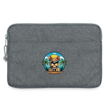 Kai Ken Hunderasse Cartoon Sonnenbrille Strand - Laptoptasche 13" - Grau meliert - Vorne