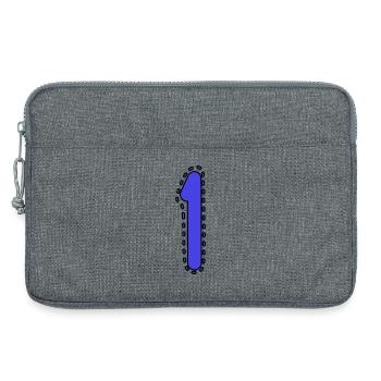 1. 1 JAHR. 1. JAHRESTAG. 1 JAHR GEBURTSTAG - Laptoptasche 13" - Grau meliert - Vorne