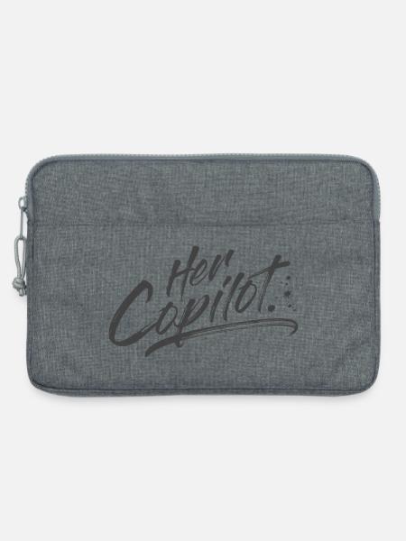 Her Copilot - Laptop bag 13" - heather grey