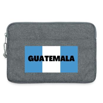 Guatemala dans Les couleurs du drapeau guatémaltèque - Sacoche pour ordinateur portable 13 pouces - gris chiné - Devant