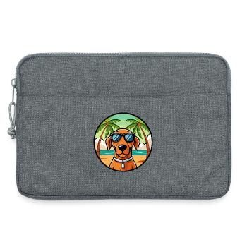 Ungarische Vizsla Hunderasse Cartoon Sonnenbrille Strand - Laptoptasche 13" - Grau meliert - Vorne