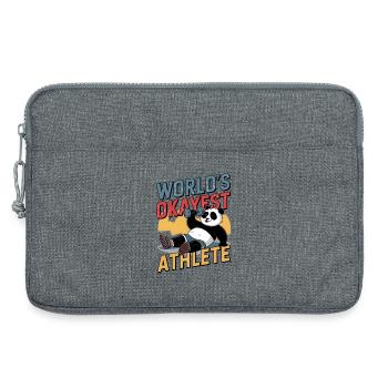 L’athlète le plus correct du monde - Sacoche pour ordinateur portable 13 pouces - gris chiné - Devant