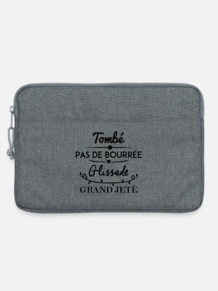 Ballett Spruch - Laptoptasche 13" - Grau meliert