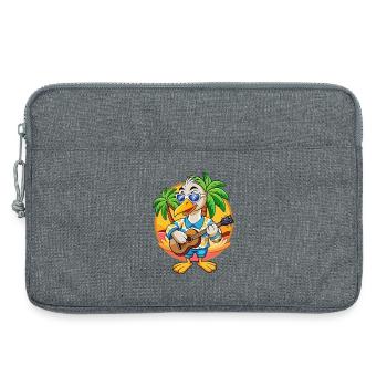 Lunettes de soleil Funny Swan Summer Beach Hawaïen - Sacoche pour ordinateur portable 13 pouces - gris chiné - Devant
