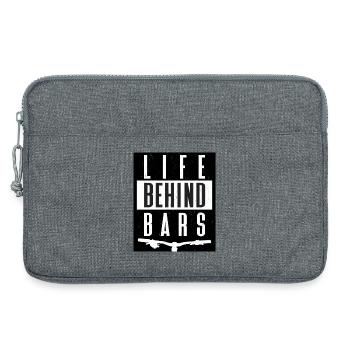 MOUNTAINBIKE life behind bars - Laptoptasche 13" - Grau meliert - Vorne