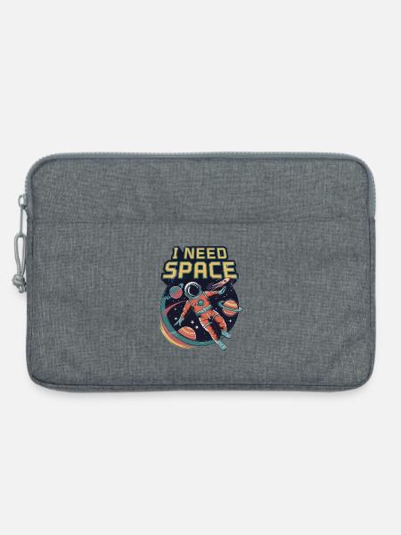 Ich brauche Platz - Laptoptasche 13" - Grau meliert